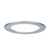 Spot LED, tip panel, incastrat, rotund, crom mat, 12W, 4000K, IP44, Paulmann
