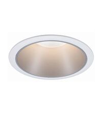 Spot LED, dimabil, incastrat, fix, rotund, alb/argintiu, 6.5W, 2700K, IP44, Cole, Paulmann