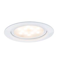 Spot LED, pentru mobilier suspendat, fix, rotund, alb, 1x4.5W, incastrat, 2700K, IP44, Paulmann