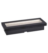Spot LED, pentru pardoseli/gradina, rectangular, negru, 0.1W, incastrat, 3000K, IP67, Paulmann, 945.76