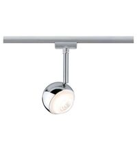 Corp de iluminat LED pe sina, 6W, tip spot, 2700K, crom negru/crom, IP20, Paulmann, 954.55