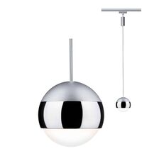 Corp de iluminat LED pe sina, tip pendul, 6W, crom mat/crom, IP20, Paulmann, 954.57
