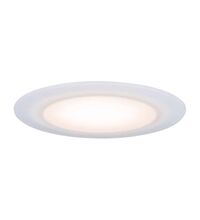 Spot LED, dimabil, incastrat, fix, rotund, alb/crom satinat, 6.5W, 2700K, IP44, Premium, Paulmann