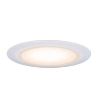 Spot LED, fix, incastrat, rotund, alb/crom satinat, 6.5W, 2700K, IP44, Paulmann