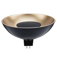 Bec LED decorativ Paulmann, GU5.3, negru/auriu, 4.9W, 1900K, 288.04