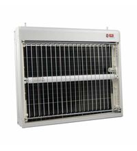 Capcana electrica pentru insecte, cu 2 fete, cu adeziv, 2x15W (T8), alb, Olympia, 925072000