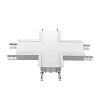 Element de conectare "+'' pentru baghete LED, incastrat, gri, 16W, 4000K, V-TAC, SKU 394
