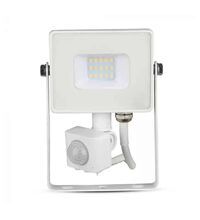 Proiector LED cu senzor de miscare, 100 grade, alb, 10W, 3000K, IP65, V-TAC