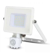 Proiector LED cu senzor de miscare, 100 grade, alb, 30W, 3000K, IP65, V-TAC