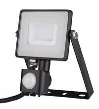 Proiector LED cu senzor de miscare, 100 grade, negru, 30W, 3000K, IP65, V-TAC