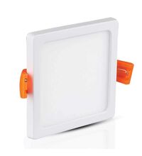 Spot LED, tip panel, incastrat, patrat, alb, 22W, 6400K, IP20, V-TAC, SKU 4798