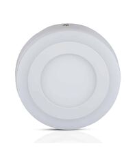 Plafoniera LED, aplicata, rotunda, alb, 8W, tip panel, 6400K, IP20, V-TAC
