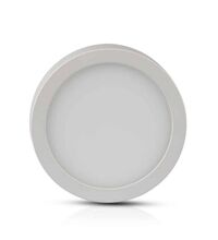 Spot LED, tip panel, fix, rotund, alb, 6W, aplicat, 3000K, IP20, V-TAC, SKU 4904
