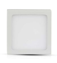 Spot LED, tip panel, fix, patrat, alb, 18W, aplicat, 3000K, IP20, V-TAC, SKU 4919
