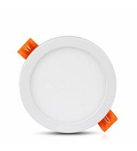 Spot LED, tip panel, incastrat, rotund, alb, 8W, 3000K, IP20, V-TAC, SKU 4931