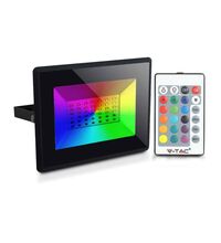 Proiector LED RGB, negru, 30W, IP65, V-TAC