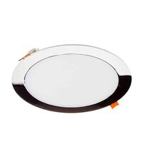 Spot LED, tip panel, rotund, crom, 18W, incastrat, 4000K, IP20, V-TAC, SKU 6347