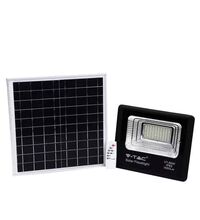 Proiector LED solar, cu telecomanda, negru, 20W, 4000K, IP65, V-TAC, SKU 8575