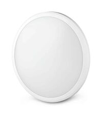 Plafoniera LED, slim, aplicata, cu kit de emergenta, rotunda, alb, 12W, 6400K, IP54, V-TAC