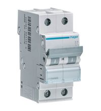 Siguranta automata (disjunctor) bipolara Hager, 2P, 25A, curba C, 6kA, MCN225