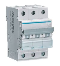 Siguranta automata (disjunctor) tripolara Hager, 3P, 50A, curba C, 6kA, MCN350