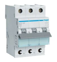 Siguranta automata (disjunctor) tripolara Hager, 3P, 63A, curba C, 6kA, MCS363