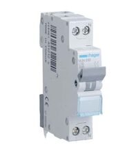 Siguranta automata (disjunctor) bipolara Hager, 1P+N, 10A, curba C, 4.5kA, MJN510