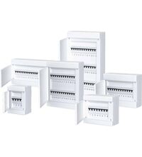 Tablou electric PVC, 4 module, aplicat, cu usa mata, Omu System, IP40, MLF-4PW