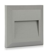 Spot LED, aplicat trepte/perete, patrat, gri, 2W, 4000K, IP65, V-TAC