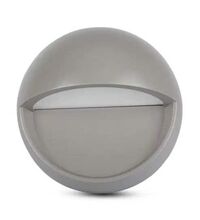 Spot LED, aplicat trepte/perete, rotund, gri, 3W, 4000K, IP65, V-TAC