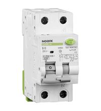 Siguranta automata (disjunctor) cu protectie diferentiala monofazica Noark, 25A, 300mA, curba B, RCBO, tip A, 6kA, 107704