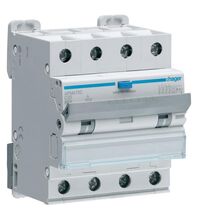 Siguranta automata (disjunctor) cu protectie diferentiala trifazica Hager, 20A, 300mA, curba C, RCBO, tip A, 6kA, AFM470C