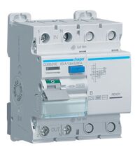 Siguranta automata (disjunctor) cu protectie diferentiala monofazica Hager, 25A, 30mA, RCCB, tip B, 4.5kA, CDB, CDB525E