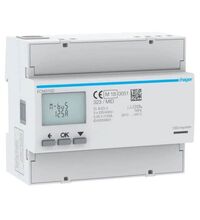 Contor de energie electrica trifazat cu masurare directa, 125A, 6 module, digital, Hager, ECM310D