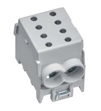 Clema de derivatie Hager, 2P, fixare pe sina DIN, 10-70mmp, gri, KH70G