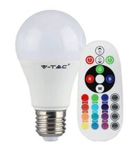 Bec LED RGB V-TAC, E27, para, 6W, dimabil, 2700K