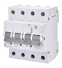 Siguranta automata (disjunctor) cu protectie diferentiala trifazica ETI, 13A, 30mA, curba C, RCBO, tip A, 6kA, 002174923