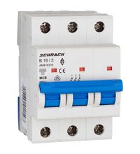 Siguranta automata (disjunctor) tripolara Schrack, 3P, 16A, curba B, 6kA, Amparo, AM618316