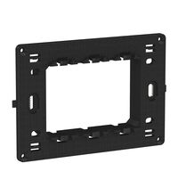 Rama de montaj Schneider, cu suruburi, 3M, negru, Easy Styl, LMR7063003