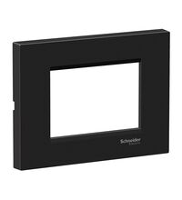 Rama decorativa aparataj modular Schneider, rectangulara, 3M, negru metalic, Easy Styl, LMR7253005