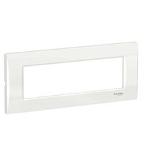 Rama decorativa aparataj modular Schneider, elipsa, 7M, alb, Easy Styl, LMR7367001