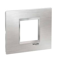 Rama decorativa aparataj modular Schneider, rectangulara, 2M, argintiu-crom, Easy Styl, LMR7762038