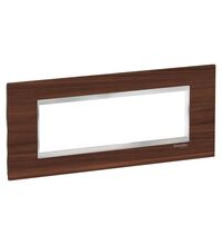 Rama decorativa aparataj modular Schneider, rectangulara, 7M, nuc-crom, Easy Styl, LMR7827038