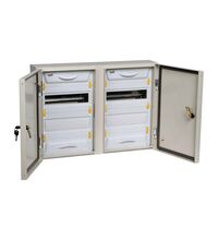 Dulap metalic cu plastroane PVC, cu 2 usi mate, 620x440x136mm, iEK, IP54