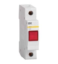 Lampa de semnalizare iEK, LED, rosu, 230VAC, sina DIN, MLS10, MLS10-230-K04