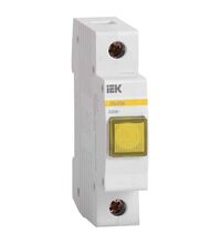 Lampa de semnalizare iEK, LED, galben, 230VAC, sina DIN, MLS20, MLS20-230-K05