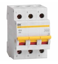 Separator compact iEK, 3P, 40A, 230/400VAC, MNV10-3-040