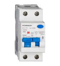 Siguranta automata (disjunctor) cu protectie diferentiala monofazica Schrack, 6A, 30mA, curba B, RCBO, tip A, 6kA, AK668606