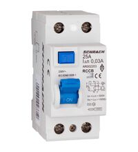 Siguranta automata (disjunctor) cu protectie diferentiala monofazica Schrack, 25A, 30mA, RCCB, tip AC, 10kA, Amparo, AR002203