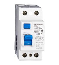 Siguranta automata (disjunctor) cu protectie diferentiala monofazica Schrack, 25A, 300mA, RCCB, tip AC, 10kA, Amparo, AR002230